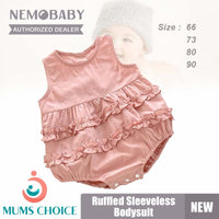 Nemobaby Baby Girl Ruffled Sleeveless Bodysuit