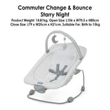 Joie Commuter Change and Bounce Travel Cot -Starry Night