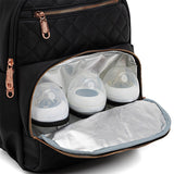 Princeton Milano Junior Series Baby Diaper Bag - Waterproof Navy Blue / Black / Maroon