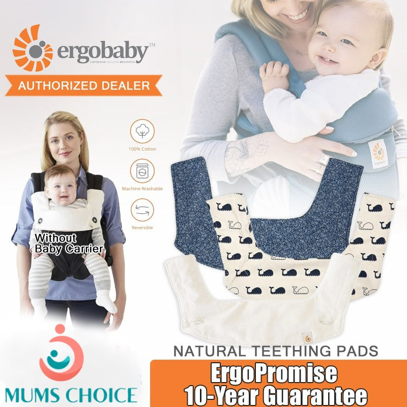 Ergobaby 360 Teething Pads Bib for Baby Carrier Natural TPA2F14 Mums Choice