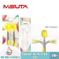 MISUTA Bendable / Curve-able Baby Spoon and Fork Set