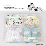 【2 Pair /Set 】Nemobaby 2 Pair Set Anti-Scratch Gloves Newborn Mittens 100% Pure Cotton