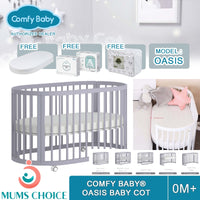 Comfy Baby Oasis Wooden Baby Cot