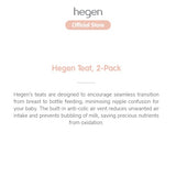 Hegen Teat Fast Flow, 2-Pack (6 months and beyond)