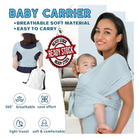 Mums Choice baby carrier easy to wear hands free baby wrap carrier breathable infant sling perfect for newborn babies