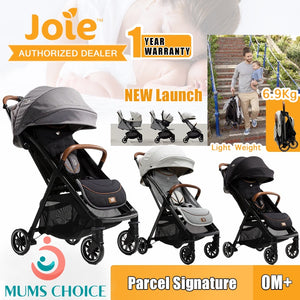 (NEW Launch) Joie Parcel Signature Stroller + Rain Cover + Traveling Bag + Car Seat Adapto