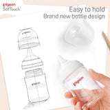 Pigeon [NEW Softouch 3] Nursing Bottle Pp 160ML / 240ML / 330ML Logo