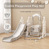 Easy Choice Castle Playground Play Set For Kids 2 In 1 Swing Slide Combination Indoor Outdoor Game EC Kids Play