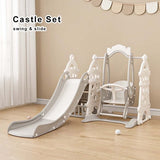 Easy Choice Castle Playground Play Set For Kids 2 In 1 Swing Slide Combination Indoor Outdoor Game EC Kids Play