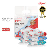 Pigeon Baby Wipes 30 / 80 Sheets 100% Pure Water