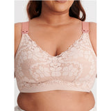 Bmama Plus Size / Big Cup Lace Wireless Nursing Bra - BR7102