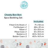 Cheeky Bon Bon 8pcs Bedding Set