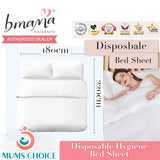 Bmama Disposable hygiene bed sheet 180 x 220cm + Pillow Cover