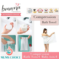 Bmama Compression Bath Towel 140 x 70cm (Free Baby Towel)