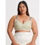 Bmama Super Soft Latex Lace Wireless Nursing Bra