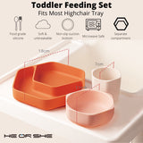 Heorshe 3pcs Toddler Feeding Set