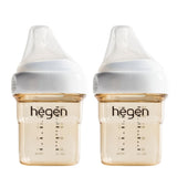 Hegen PCTO™ 150ml/5oz Feeding Bottle PPSU, 2-Pack with Slow Flow Teats (1 to 3 months)