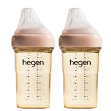 Hegen PCTO™ 240ml/8oz Feeding Bottle PPSU, 2-Pack with Medium Flow Teats (3 to 6 months)