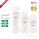 Pigeon [NEW Softouch 3] Nursing Bottle Pp 160ML / 240ML / 330ML Logo