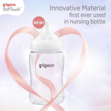 Pigeon [NEW Softouch 3] Nursing Bottle T-Ester 200ML Logo Single & Twin Pack