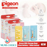 Pigeon Breast Milk Storage Bags 120ml Holiday / 180ml Animal