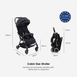 Hamilton X1 Plus Travel System (Stroller + Zeno Plus Infant Car Seat - Black)