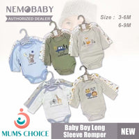 Nemobaby 3 In 1 Baby Boy Long Sleeve Romper Bodysuit