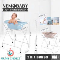 Nemobaby Foldable bath stand with bath tub